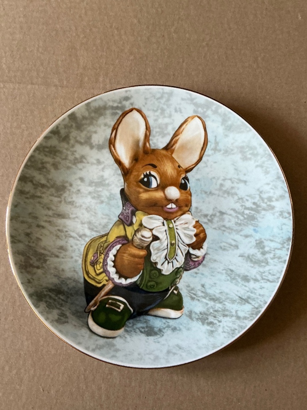 Pendelfin Studios Collector Plate Father by Jean Heap Limited Edition